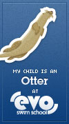 My child is an Otter at EVO Swim School